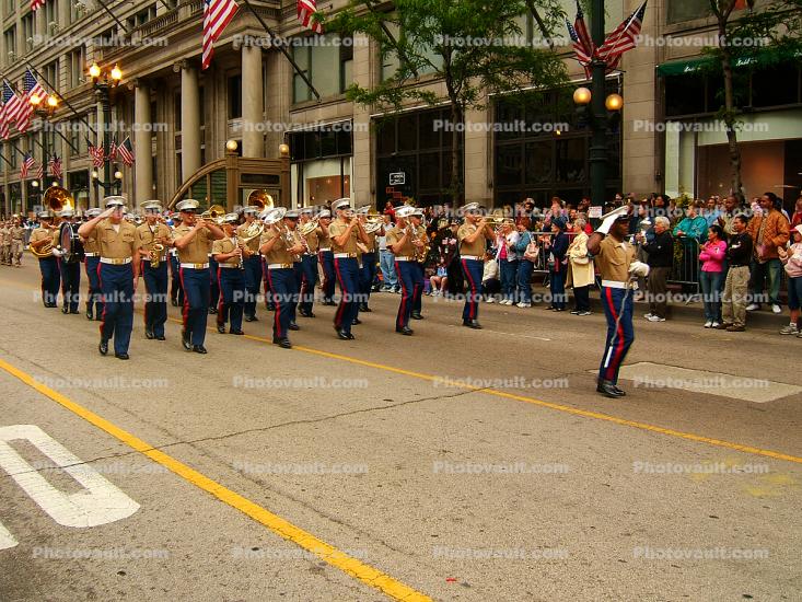 Marine Corps Marching Band, Memorial Day Parade, 2005
