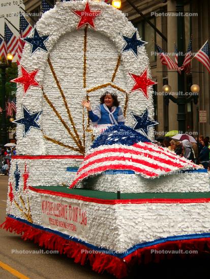 Betsy Ross flaot, Memorial Day Parade, 2005