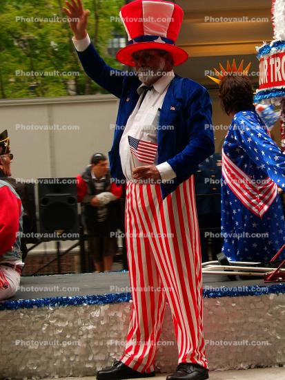 Uncle Sam, Memorial Day Parade, 2005