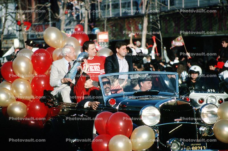 Car, automobile, 49's Superbowl Victory Parade