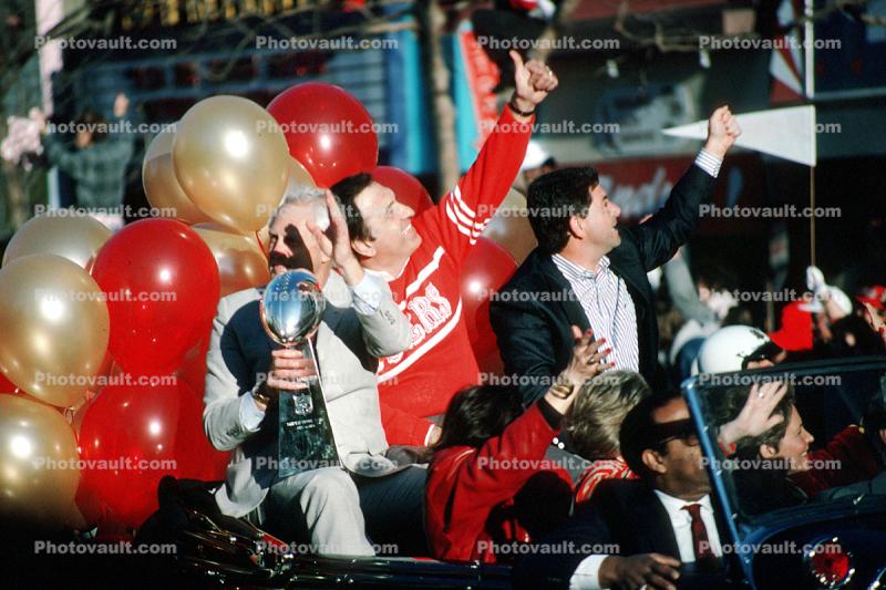 Bill Walsh, 49's Superbowl Victory Parade