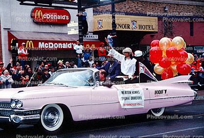 1959 Cadillac, 49'r superbowl victory parade, Market Street, Car, automobile