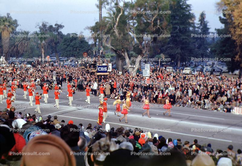 CBS, Marching Band, Rose Parade, 1950, 1950s