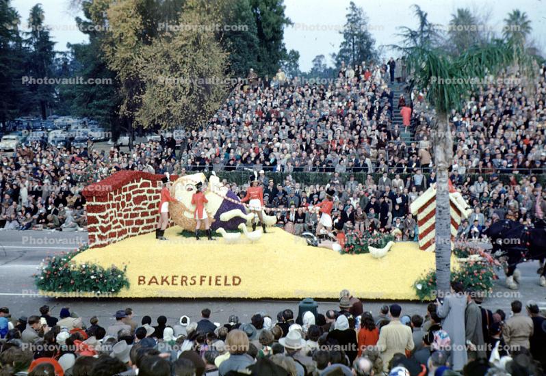Bakersfield, Rose Parade, 1950, 1950s