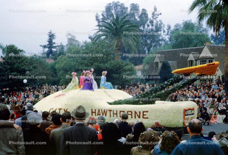 City of Hawthorne, Flying Wing, Rose Parade, 1950, 1950s