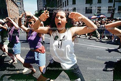 Parade, New York City, summer, Manhattan, Lesbian Gay Freedom Day Parade