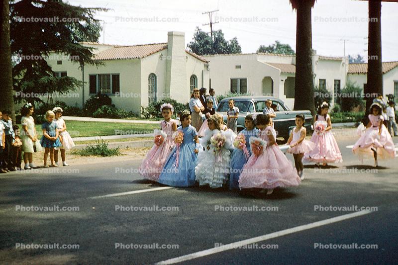 Girls, ladies, Formal Dress, 1950s