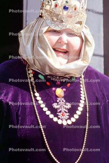 Woman, Queen, Crown, Mardi Gras, Carnival, French Quarter