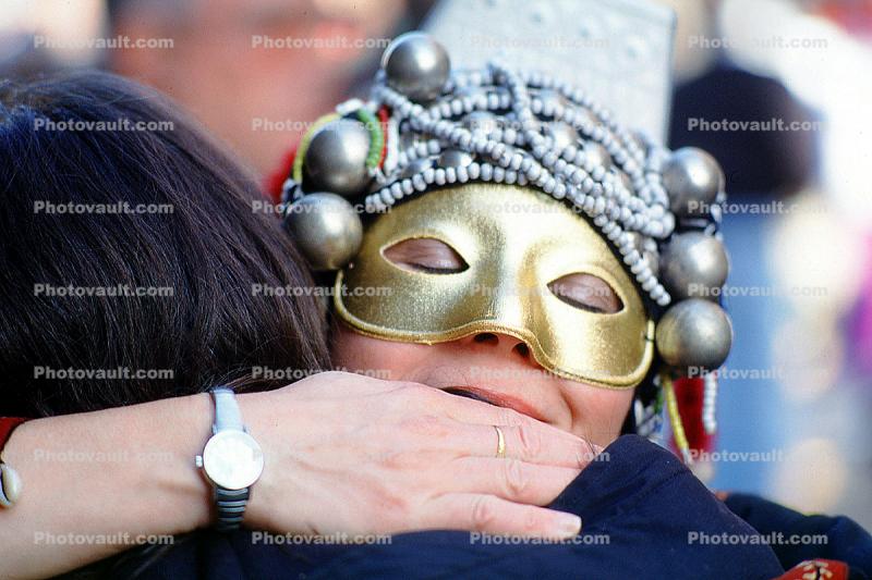 Gold Mask, Mardi Gras, Carnival, French Quarter