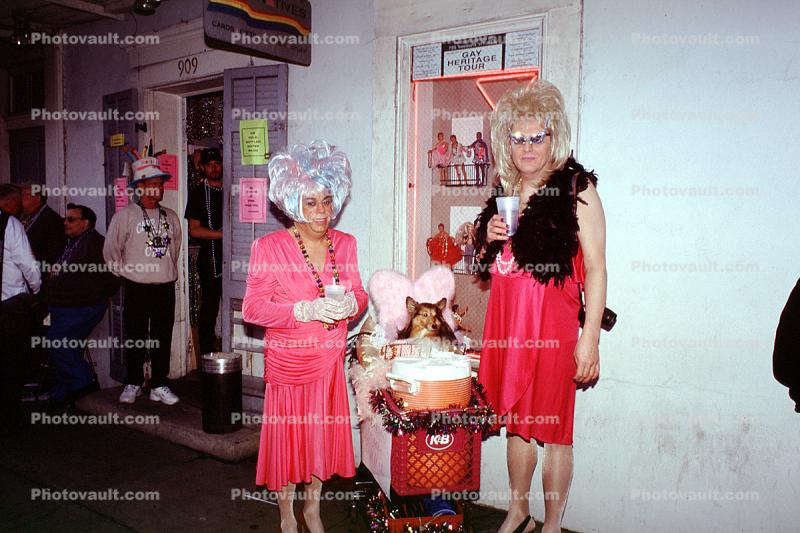 Cross Dressers, Female Impersonators, Mardi Gras, Carnival, French Quarter, drag queen