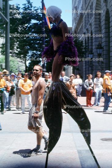 Stilts, Lesbian Gay Freedom Parade, Market Street