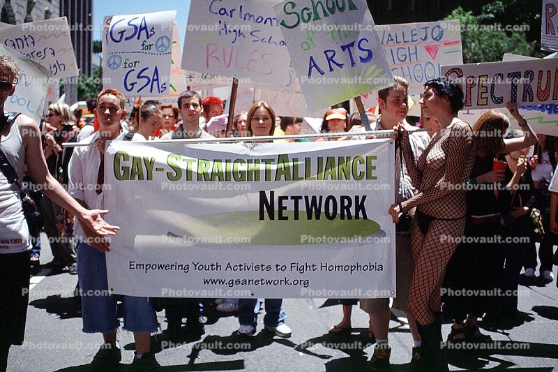 Gay -Straight Alliance Network, Lesbian Gay Freedom Parade, Market Street