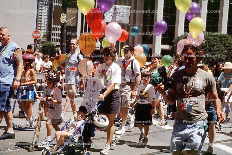 Rainbow Balloons, Lesbian Gay Freedom Parade, Market Street