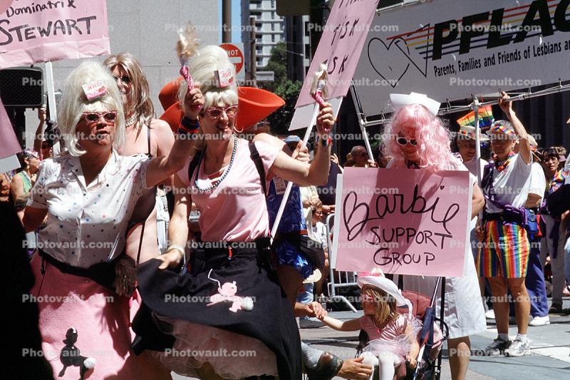 Barbies Support Group, Lesbian Gay Freedom Parade, Market Street