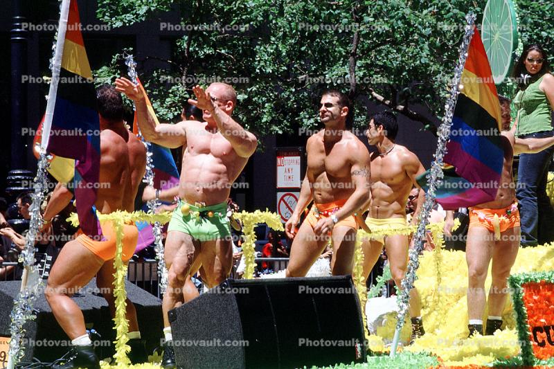 Muscle Man, Lesbian Gay Freedom Parade, Market Street