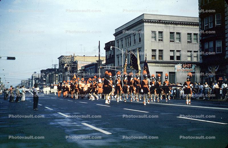 Marching Band, Fireman's Parade, 1950s