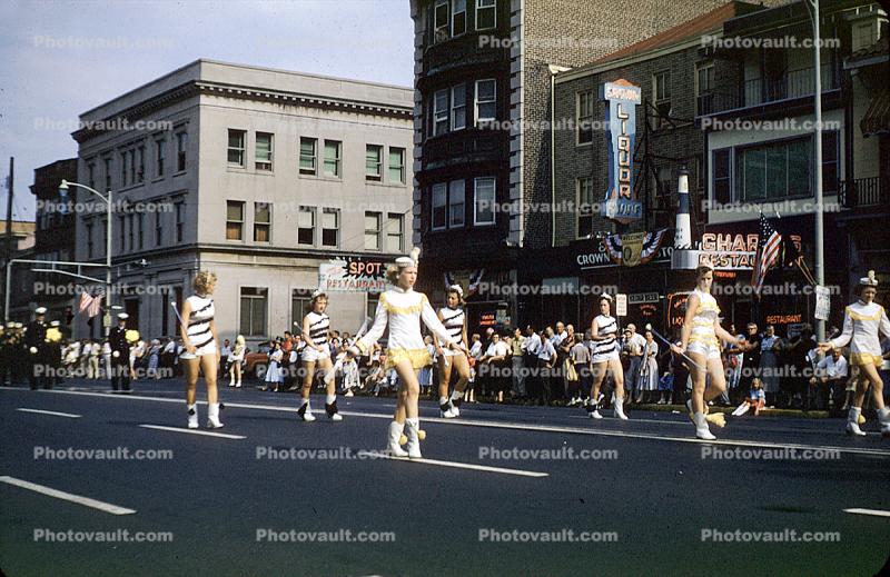 Baton Twirlers, Fireman's Parade, 1950s
