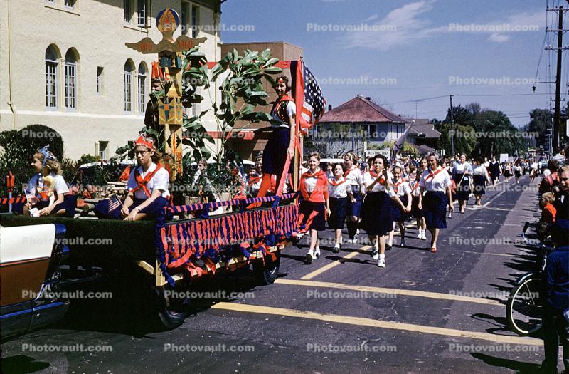 Bluebirds, Strawberry Festival, Lakeland Parade, 1950s