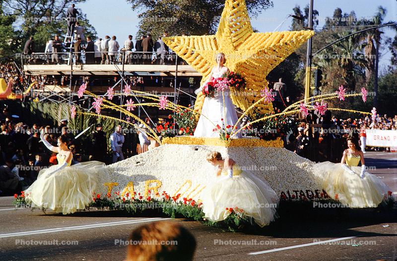 Altadena, Star, Rose Parade, float, January 1961, 1960s