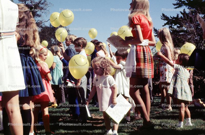 Yellow Smiling Balloons, 1960s