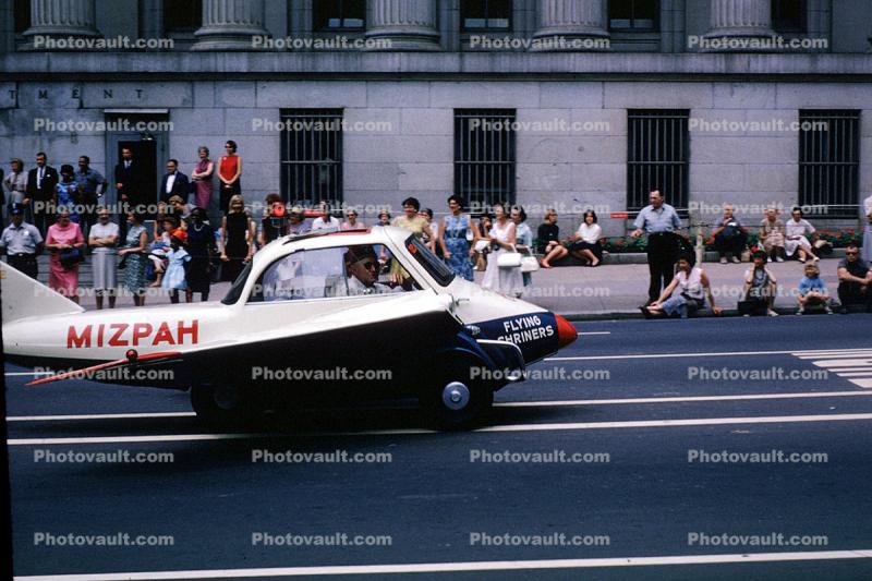 Mizpah, Flying Car, Shriners, Downtown Cleveland, Ohio, 1960s