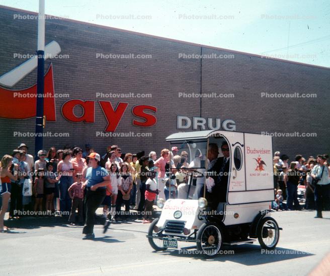Budweiser, Beer Delivery Truck, Mays Drug, 1970s