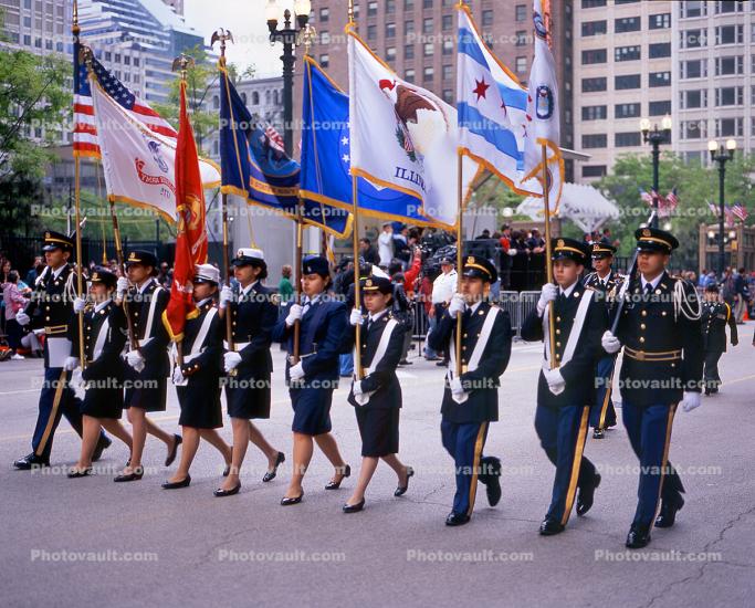 ROTC, Color Guard, Memorial Day Parade, 2005