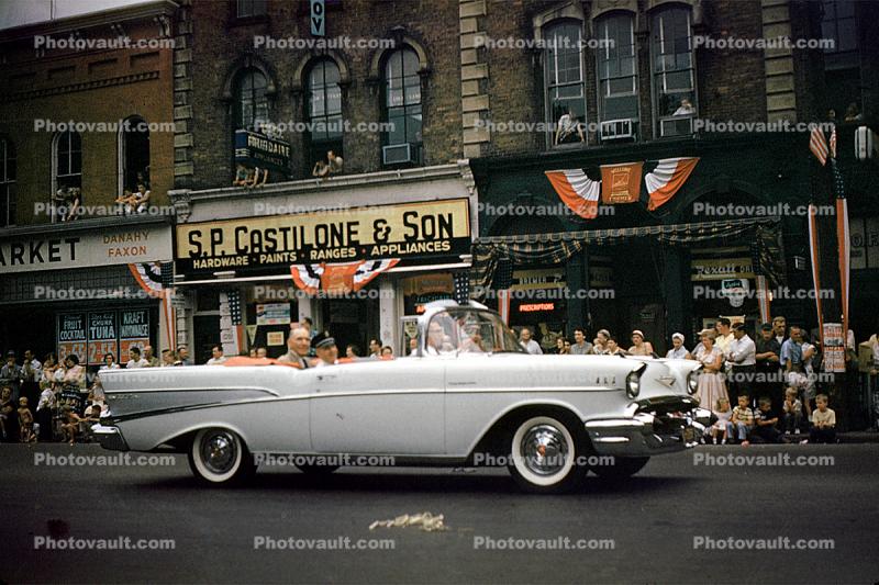1957 Chevy Bel Air, Cabriolet, S.P. Castilone & Son, Dunkirk, Chautauqua County, New York, 1950s