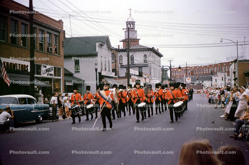 Marching Band, Drum Corps, 1950s