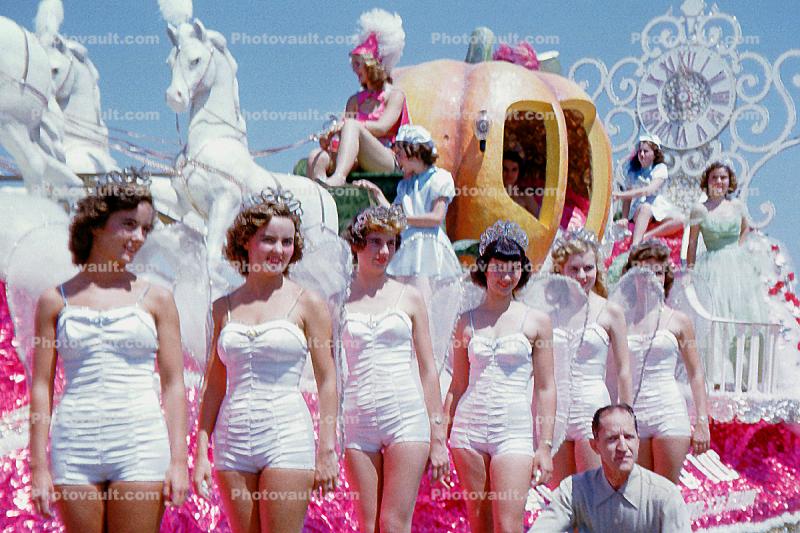 Cinderella, Carriage, Pumpkin, Clock, Women, Tiarra, 1950s