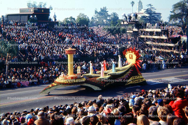 Fiesta Flambeau, Hemisphere 68, San Antonio, Rose Parade, 1968, 1960s, January 1968