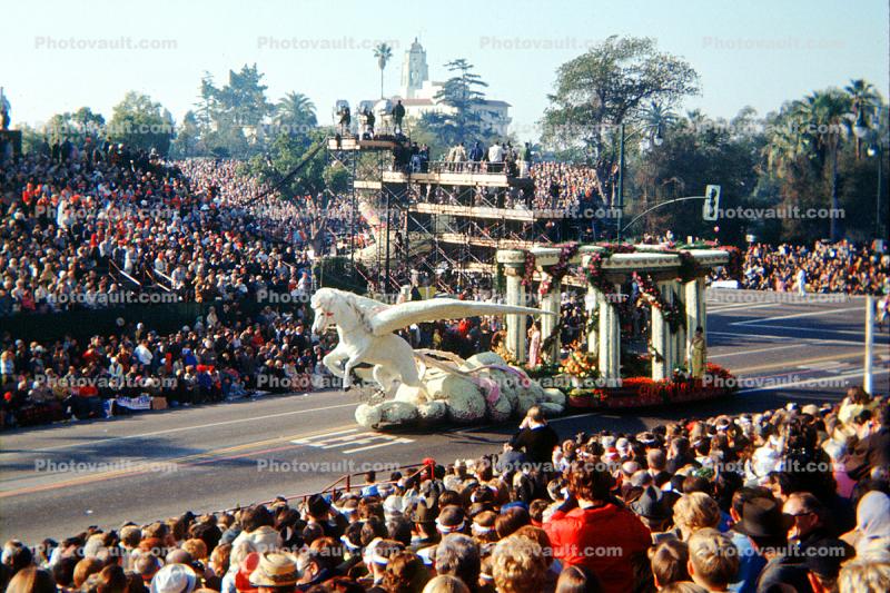 City of Los Angeles, Pegasus the Flying Horse, Rose Parade, January 1968, 1960s