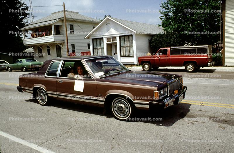 Car, Automobile, Sulfer Springs Sesquicentennial Parade, Tiro-Auburn, Ohio, July 1983, 1980s