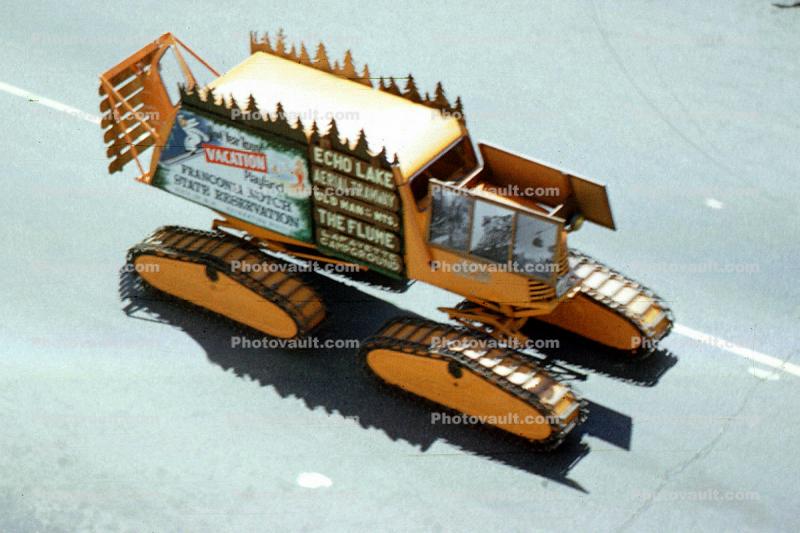 Snowtrack, Tractor, Echo lake Aerial Tramway, Franconia, New Hampshire, 1950s