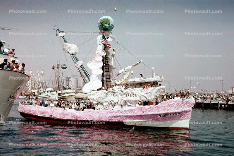 Sea and Space, Rocket, Mercator, Fishermen's Fiesta, San Pedro, September 1962, 1960s