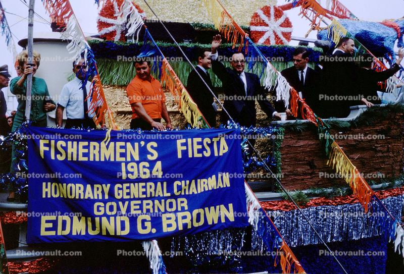 Boat Banner, Fishermen's Fiesta, San Pedro, 1964, 1960s, landmark