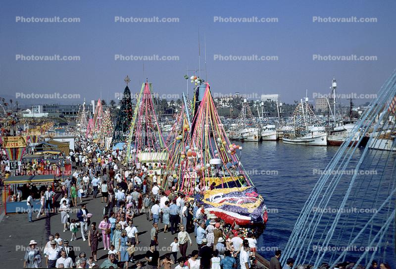 Docks, Fishermen's Fiesta, San Pedro, 1967, 1960s