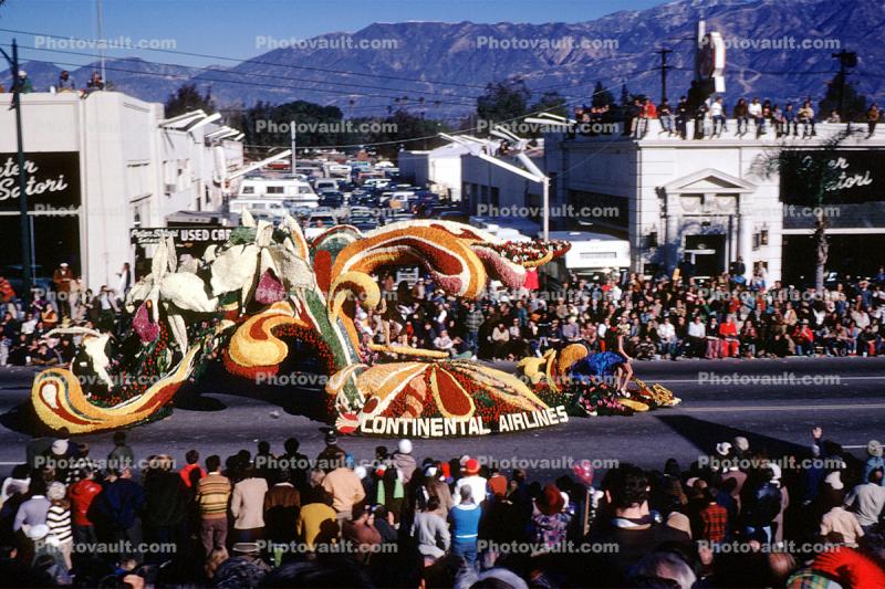Continental Airlines, Rose Parade, 1972, 1970s