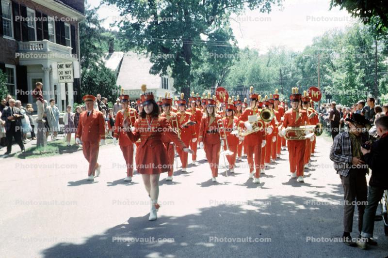 Marching Band, Baton Twirler, Majorette, June 1966, 1960s