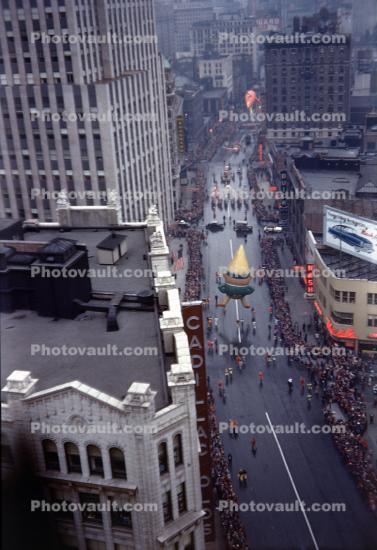 People, Crowds, Macy's Thanksgiving Day Parade, 1949