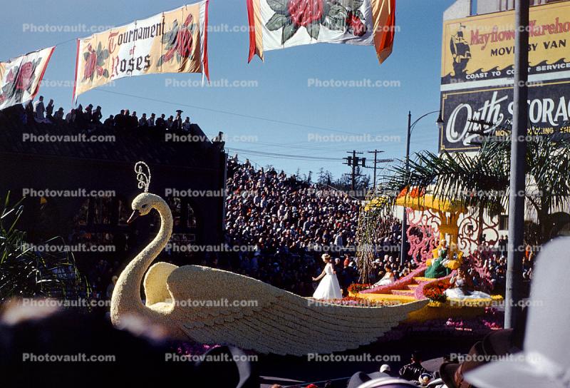 Swan, Crowds, people, 1950s
