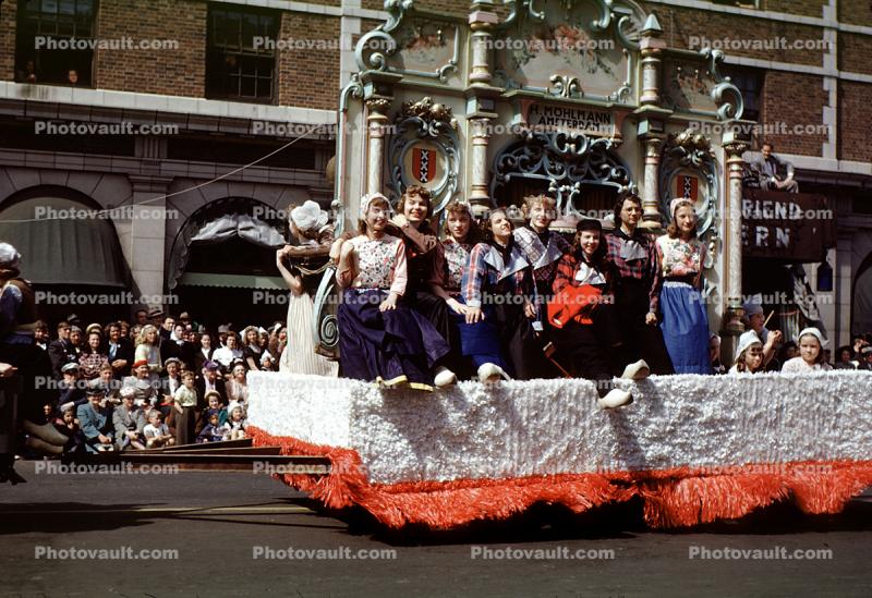 H Mohlmann Amsterdam, Float, Parade in Holland Michigan, 1950s