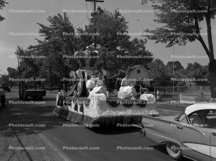 Crown, Parade, 1959 Ford Fairlane, car, float, 1950s