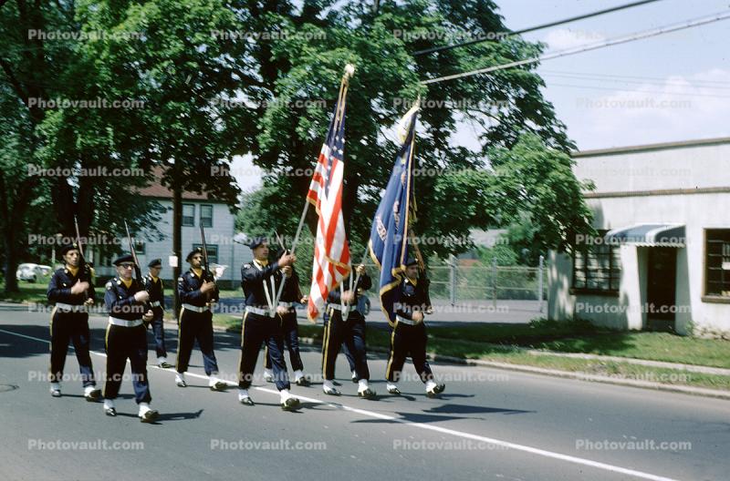 Color Guard, ROTC, June 1965, 1960s