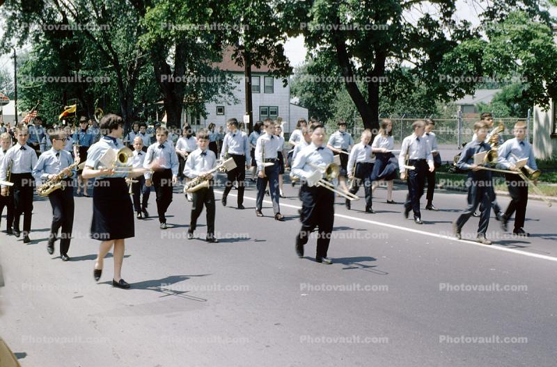 Marching Band, Trombone, June 1965, 1960s
