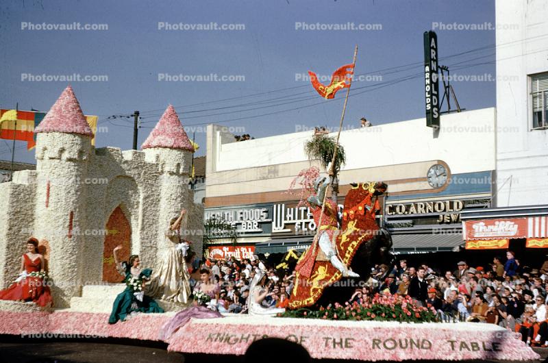 Knights of the Round Table, Castle, Float, 1954, 1950s
