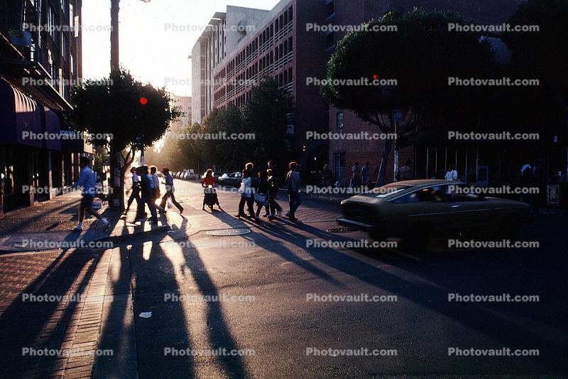 Crosswalk, buildings, Street, sunlight, shadow, Berkeley California