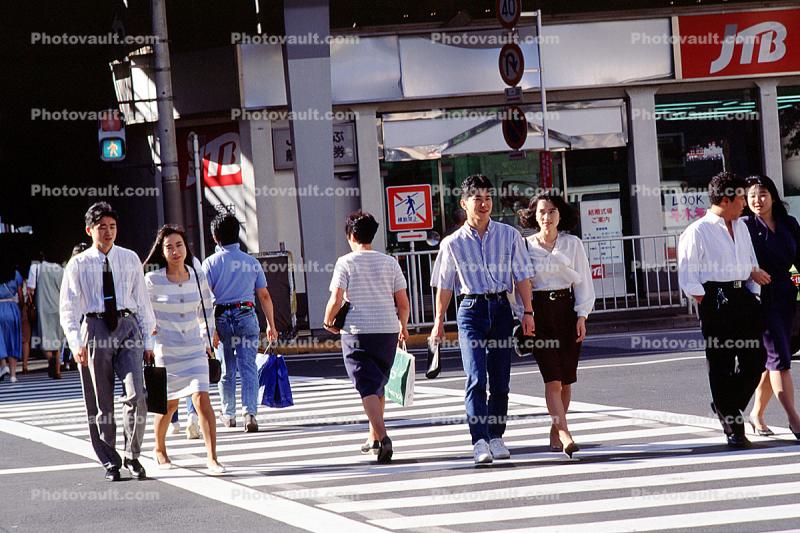 Crosswalk, Ginza District, Tokyo