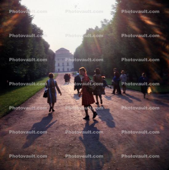 Girls Walking, dress, shadow, Saint Petersburg, Russia