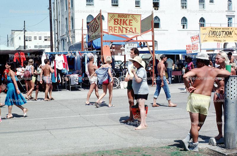 Venice Beach, California, Bike Rental, 1983, 1980s